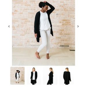 Zyia Black XXL Boyfriend Cardigan